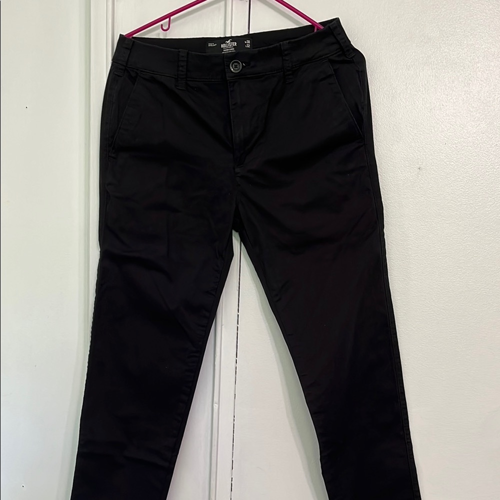 Hollister Black Chinos Versatile Cotton Blend
